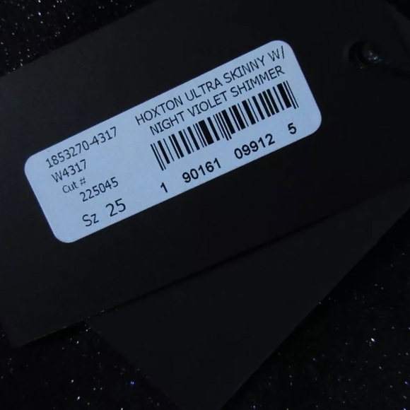 NWT PAIGE HOXTON ultra skinny w/night violet shimmer. STUNNING 🤩 - Picture 2 of 8